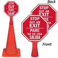Bilingual Stop Pare   Not An Exit Sign