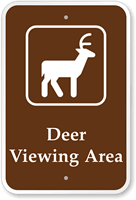 sign area campground park signs brown traffic road deer viewing scenic guide colors shapes recreational interest areas national significance parks