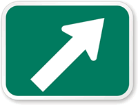 green road sign