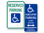 Florida Handicapped Parking By Disabled Permit Only Sign, SKU: K-1443