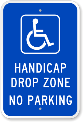 Do Not Enter Drop Zone Sign
