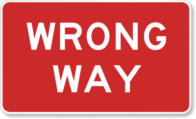 wrong way sign png