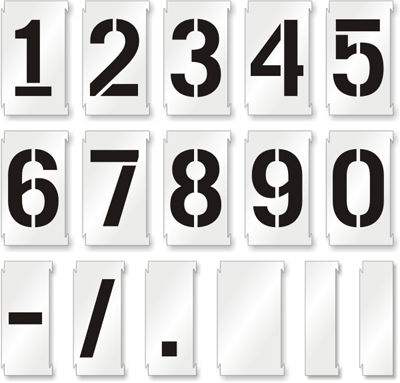Numbers 0-9 Set  Reusable Farmhouse Sign & Furniture Stencils - Essential  Stencil