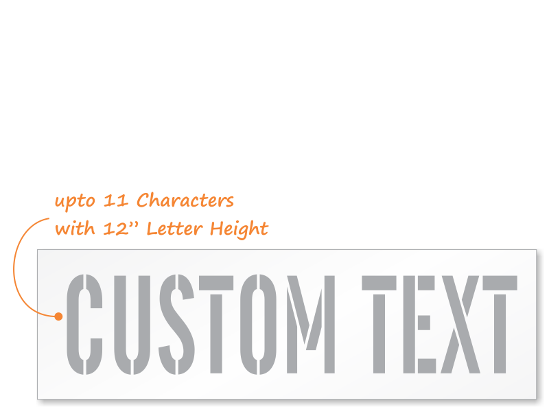 Customizable Stencil - Custom Made Stencil Signs, SKU: ST-0395