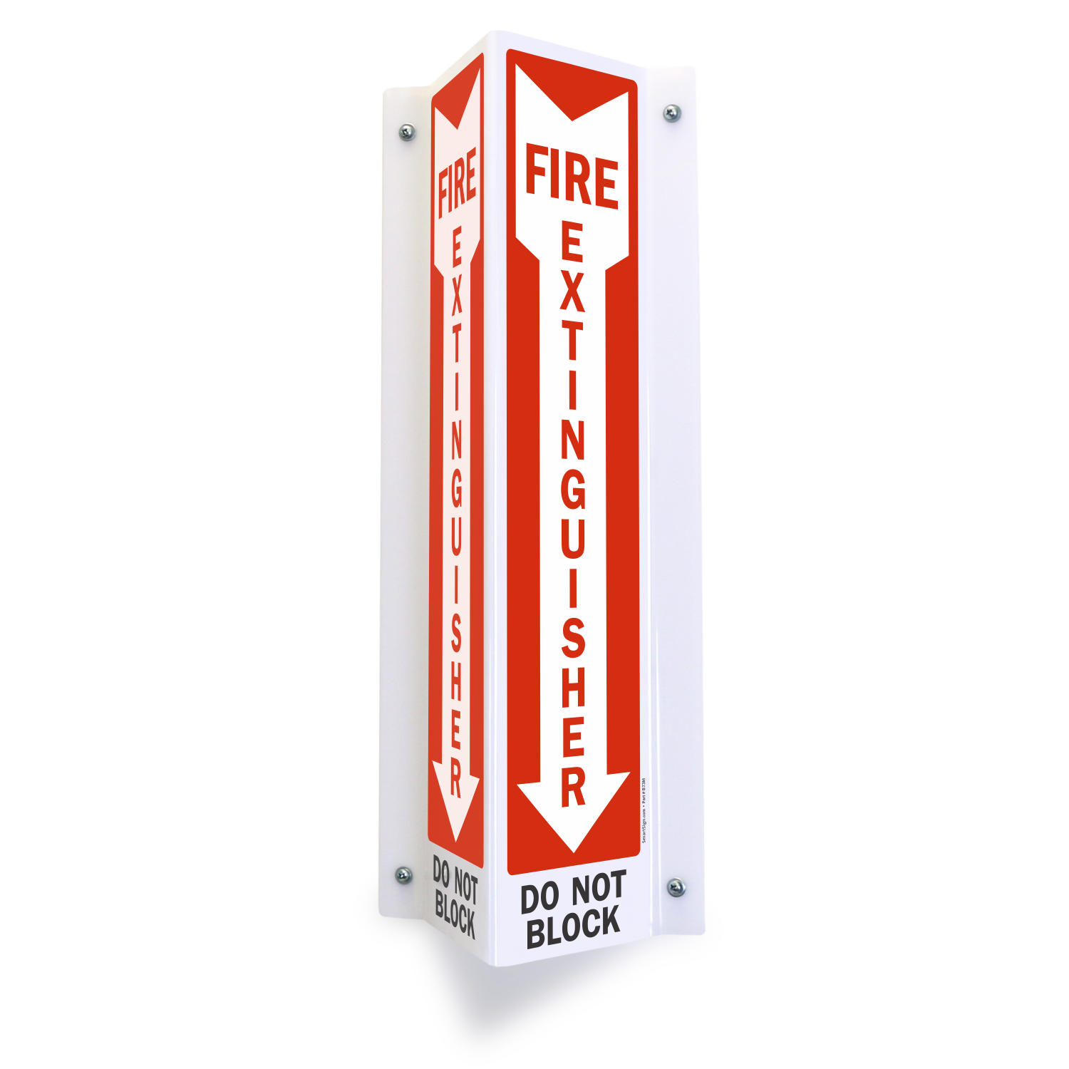 Do Not Block Fire Extinguisher Signs