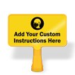 Add Your Custom Face Covering Instructions ConeBoss Sign