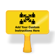 Add Your Custom Social Distancing Instructions ConeBoss Sign