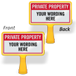 Custom Private Property ConeBoss Sign