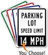 Parking Lot Sign, Speed Limit 5 MPH Sign, SKU: K-6687