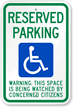 Reserved For Senior Citizens Sign , SKU: K-8571