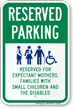 Reserved Parking for Expectant Mothers Sign, SKU: K-4248