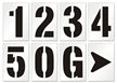 Number Stencil Set, 0-9 Signs, SKU: ST-0069