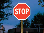 Parking Lot Signs on Portable Stand